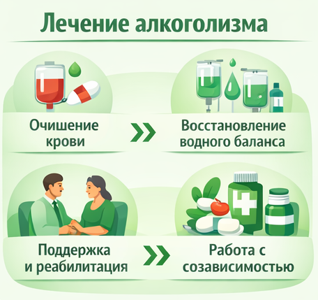 лечение алкоголизма в Куровском этапы